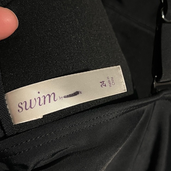 Lane Bryant Livi Swim One Piece Suit Beachin Ain’t Easy Black & White - Picture 5 of 9